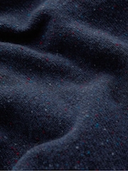 Seasalt Cornwall Blue Mens Reefpoint Quarter Zip Jumper - Image 5 of 5