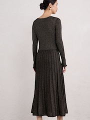 Seasalt Cornwall Black Glass Stem Sparkly Knitted Dress - Image 2 of 5