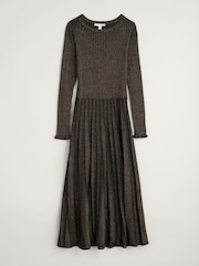 Seasalt Cornwall Black Glass Stem Sparkly Knitted Dress - Image 4 of 5