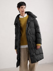 Seasalt Cornwall Black Holywell Bay Waterproof Coat - Image 1 of 5
