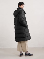 Seasalt Cornwall Black Holywell Bay Waterproof Coat - Image 2 of 5