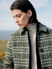 أسود - سترة من مزيج من الصوف بنقشة مربعات Beamwind من Seasalt Cornwall - صورة 4 من 7