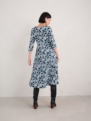 Seasalt Cornwall Blue Veronica Midi Dress - Image 2 of 5