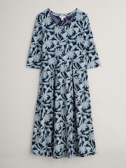 Seasalt Cornwall Blue Veronica Midi Dress - Image 4 of 5