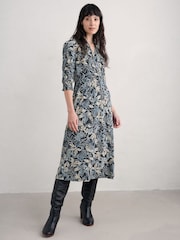 Seasalt Cornwall Blue Foxtrot Dress - Image 1 of 5