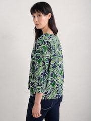 Seasalt Cornwall Green Living Canvas Top - Image 2 of 5