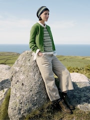 Seasalt Cornwall Green Lemon Porch Fairisle Pattern Knitted Vest - Image 2 of 9