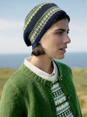 Seasalt Cornwall Green Lemon Porch Fairisle Pattern Knitted Vest - Image 3 of 9