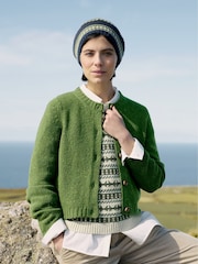 Seasalt Cornwall Green Lemon Porch Fairisle Pattern Knitted Vest - Image 4 of 9