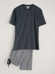 Seasalt Cornwall Black Mens Trevothen Short Sleeve Pyjama Set - Image 4 of 5