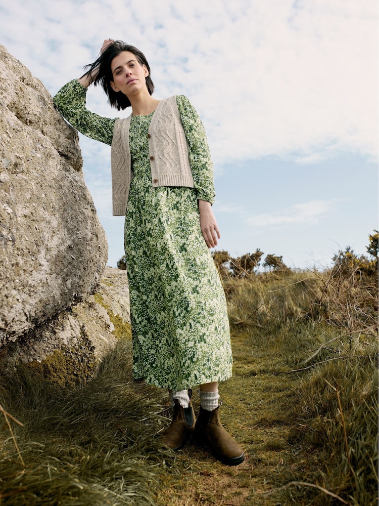 Seasalt Cornwall Green Meadowsweet Dress - Image 1 of 9 Seasalt Cornwall Green Meadowsweet Dress - Image 1 of 9