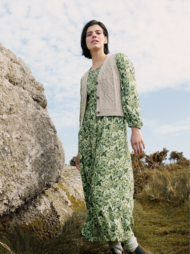 Seasalt Cornwall Green Meadowsweet Dress - Image 2 of 9 Seasalt Cornwall Green Meadowsweet Dress - Image 2 of 9