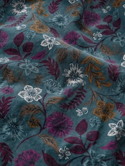 Seasalt Cornwall Blue Tall Cottage Printed Cord Midi 100% Organic Cotton Dress - Image 5 of 5