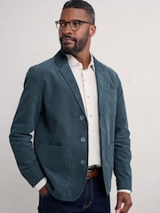 Seasalt Cornwall Deep Teal Mens Plantsman Cord Blazer - Image 1 of 5