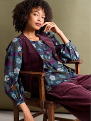 Seasalt Cornwall Blue Thornapple 100% Organic Cotton Shirt - Image 1 of 8