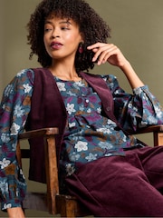 Seasalt Cornwall Blue Thornapple 100% Organic Cotton Shirt - Image 2 of 8