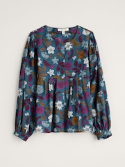 Seasalt Cornwall Blue Thornapple 100% Organic Cotton Shirt - Image 7 of 8