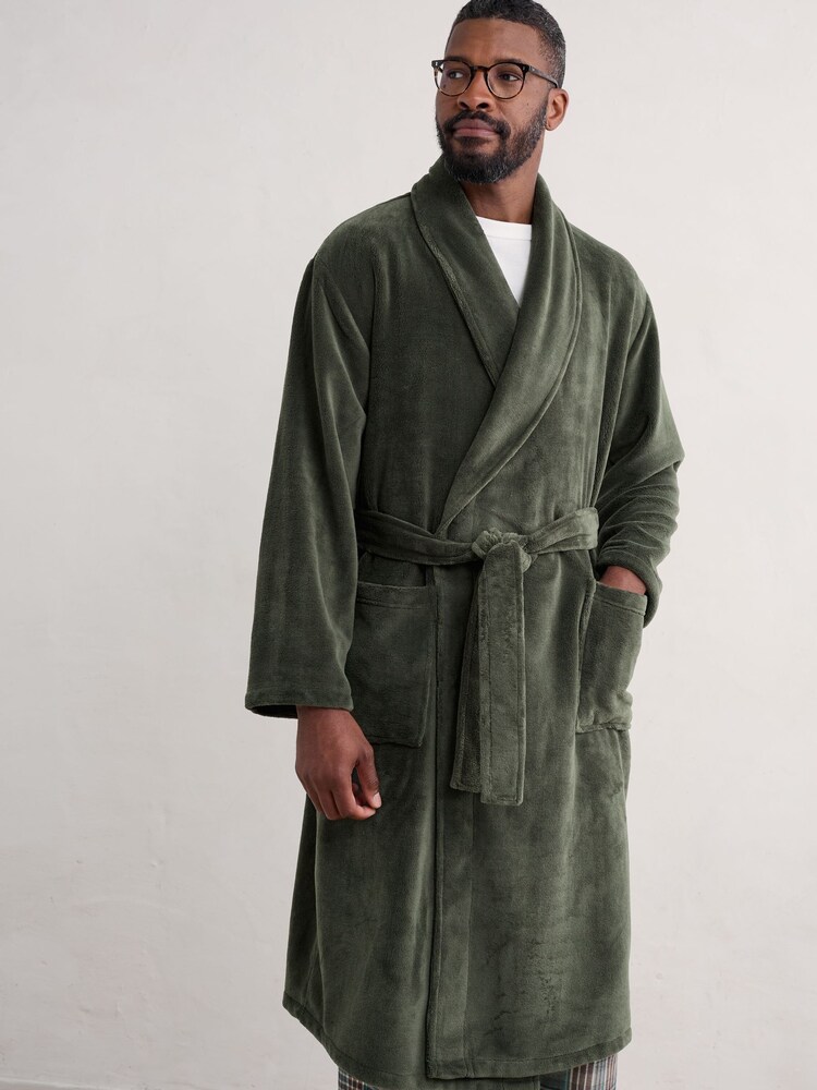 Seasalt Cornwall Green Mens Potter Robe - Image 2 of 5