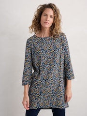 Seasalt Cornwall Blue Shore Foraging Printed Tunic - Image 1 of 5