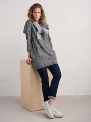 Seasalt Cornwall Blue Shore Foraging Printed Tunic - Image 3 of 5