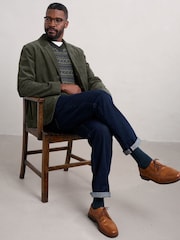 Seasalt Cornwall Green Mens Plantsman Cord Blazer - Image 1 of 5