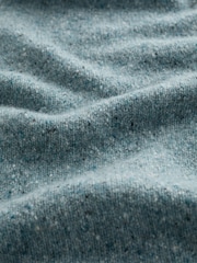 Seasalt Cornwall Blue Wild Bilberry Knitted Triangle Scarf - Image 5 of 5