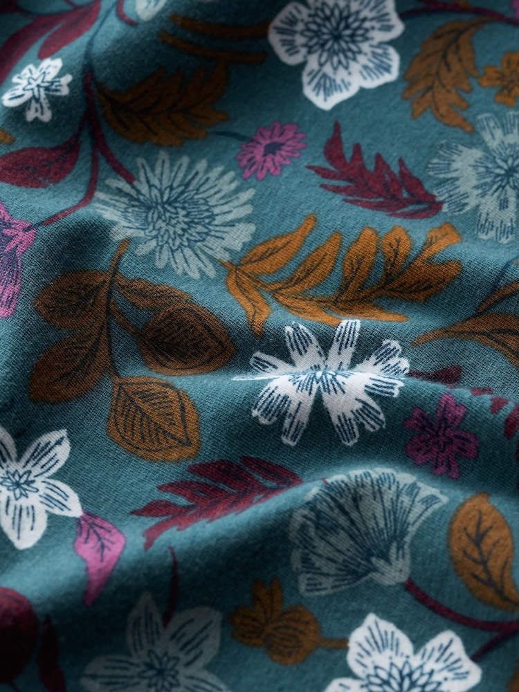 Seasalt Cornwall Woodblock Bloom Dusky Jade Wreathe Jersey Tunic - Image 5 of 5