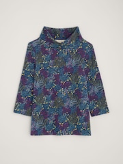 Seasalt Cornwall Blue Sunstream Jersey Top - Image 4 of 5