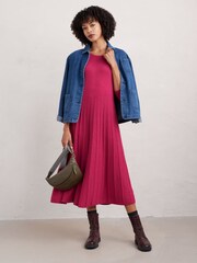 Seasalt Cornwall Pink Petite Folk Song Knitted Midi Dress - Image 3 of 5