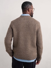 Seasalt Cornwall Brown Mens Bizen Jumper - Image 2 of 5