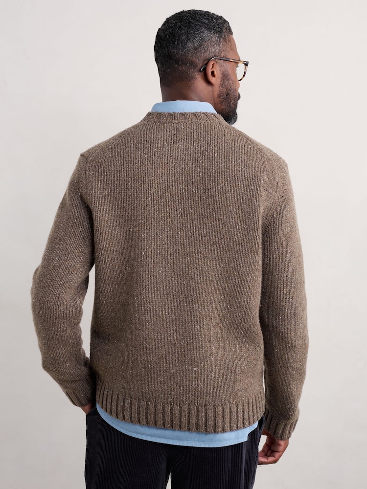 Seasalt Cornwall Brown Mens Bizen Jumper - Image 2 of 5