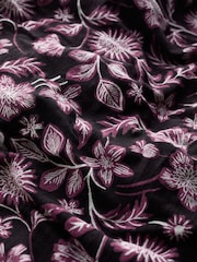 Seasalt Cornwall Purple Chapelle 3/4 Sleeve 100% Organic Cotton Jersey Dress - Image 5 of 5