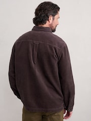 Seasalt Cornwall Brown Mens 100% Organic Cotton Arrowhead Shirt - Image 2 of 5