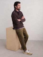 Seasalt Cornwall Brown Mens 100% Organic Cotton Arrowhead Shirt - Image 3 of 5