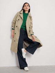 Seasalt Cornwall Penweathers Waterproof Trench 100% Cotton Coat - Imagen 4 de 8