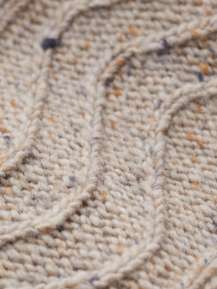 Seasalt Cornwall Natural Pendouer V-Neck Button Up Knitted Vest - Image 8 of 8