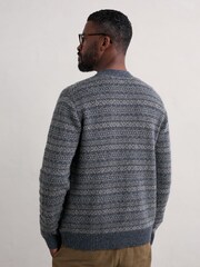 Seasalt Cornwall Blue Mens Petherwin Cardigan - Image 2 of 5