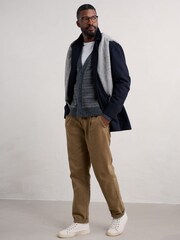 Seasalt Cornwall Blue Mens Petherwin Cardigan - Image 3 of 5