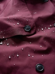 Seasalt Cornwall Purple Penweathers Waterproof Trench 100% Cotton Coat - Image 10 of 10