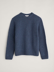 Seasalt Cornwall Blue Mens Bizen Jumper - Image 4 of 5