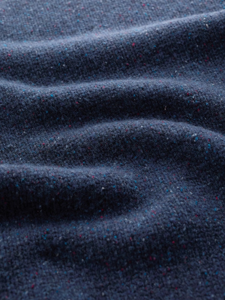 Seasalt Cornwall Blue Mens Bizen Jumper - Image 5 of 5