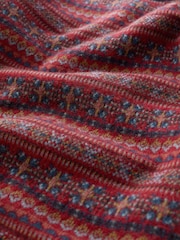 Seasalt Cornwall Red Mens Halyard Fairisle Pattern Jumper - Image 5 of 5