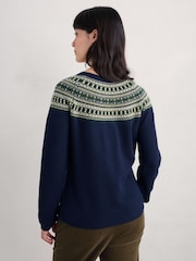 Seasalt Cornwall Blue Bucks Horn Jumper - Image 2 of 5