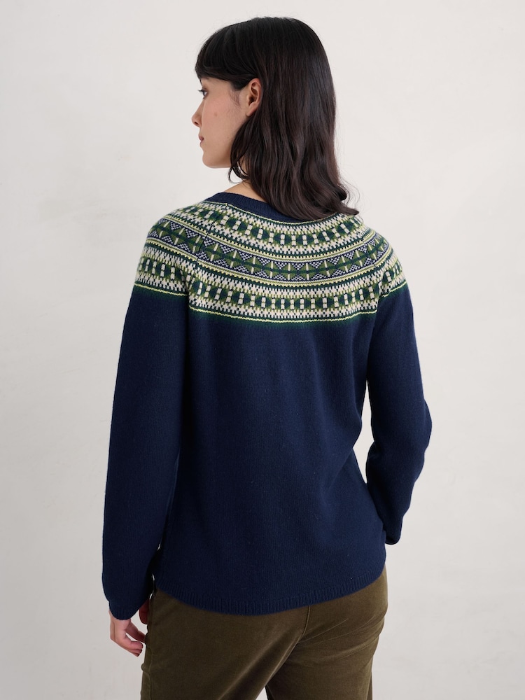 Seasalt Cornwall Blue Bucks Horn Jumper - Image 2 of 5