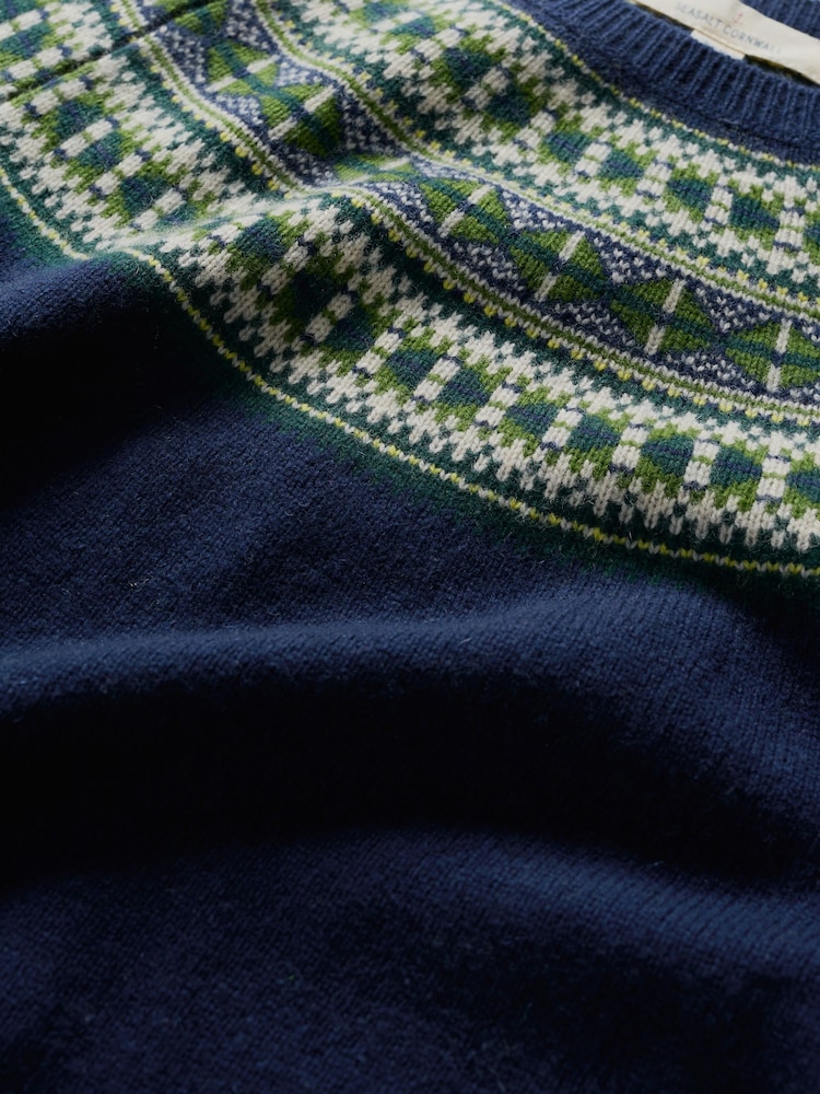Seasalt Cornwall Blue Bucks Horn Jumper - Image 5 of 5