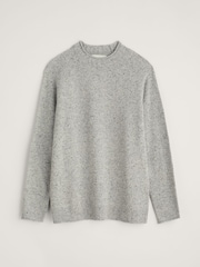 Seasalt Cornwall Grey Mens Fitcher Knitted Jumper - Image 4 of 5