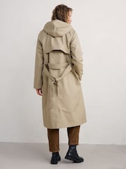Seasalt Cornwall Natural Penweathers Waterproof Trench 100% Cotton Coat - Image 2 of 5