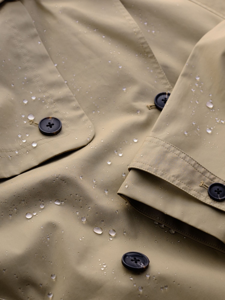 Seasalt Cornwall Natural Penweathers Waterproof Trench 100% Cotton Coat - Image 5 of 5