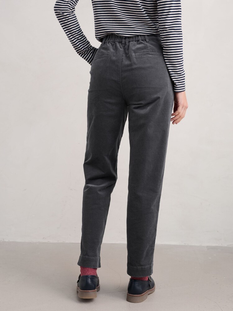 Seasalt Cornwall Grey Crackington Tapered Trousers - Image 2 of 5