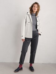Seasalt Cornwall Grey Crackington Tapered Trousers - Image 3 of 5